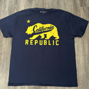 The Public Eye Men’s XL California Republic Black T Shirt